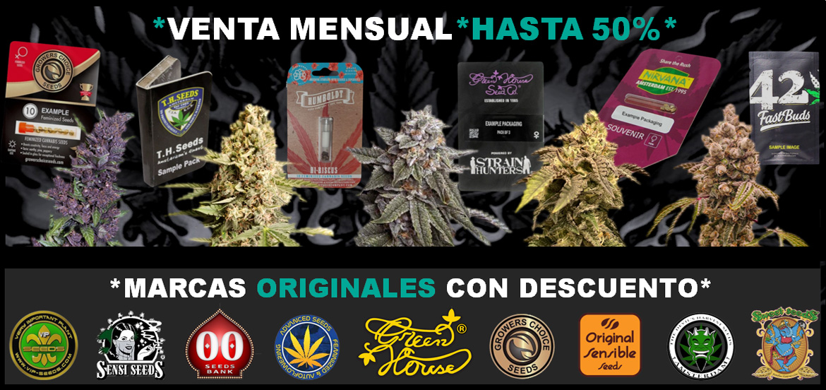 Grandes bancos de semillas de marihuana, venta con descuento, compra variedades de cannabis originales y a buen precio.